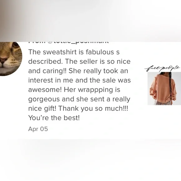 Free People We The Free Cropped Camden Sweatshirt in Meadow Size XL NEW $78.00 - Picture 13 of 16